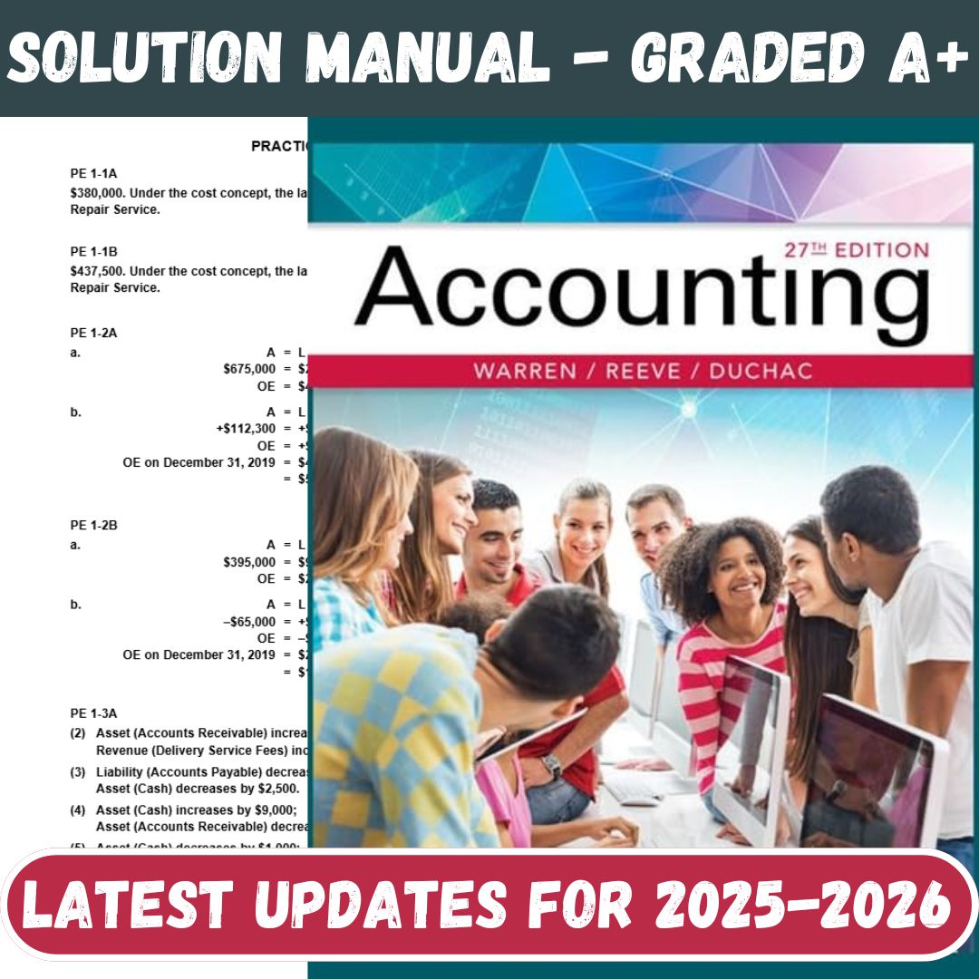 Accounting 27th Edition By Warren