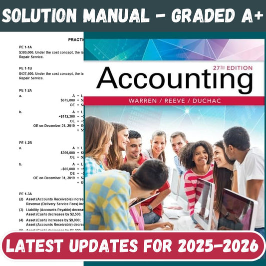 Accounting 27th Edition By Warren