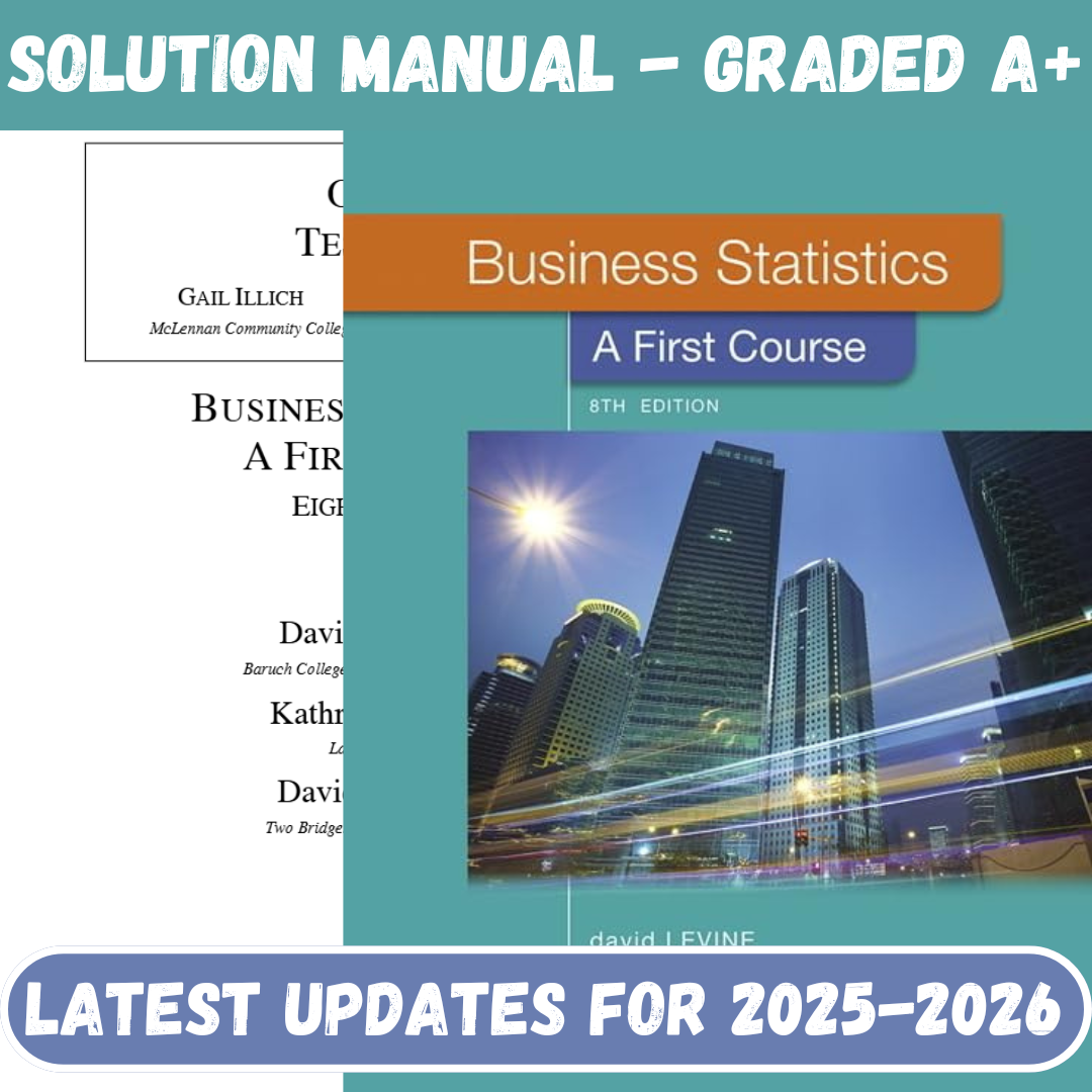 Business Statistics: A First Course 8th Edition By Levine