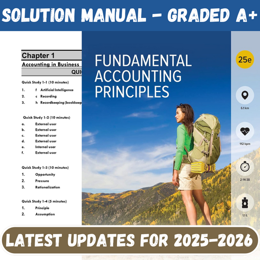 Fundamental Accounting Principles 25th Edition By John Wild