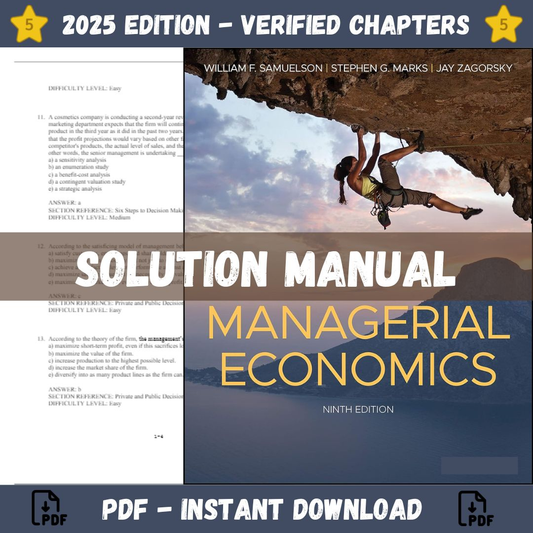 Managerial Economics 9th Edition (Samuelson, 2022)