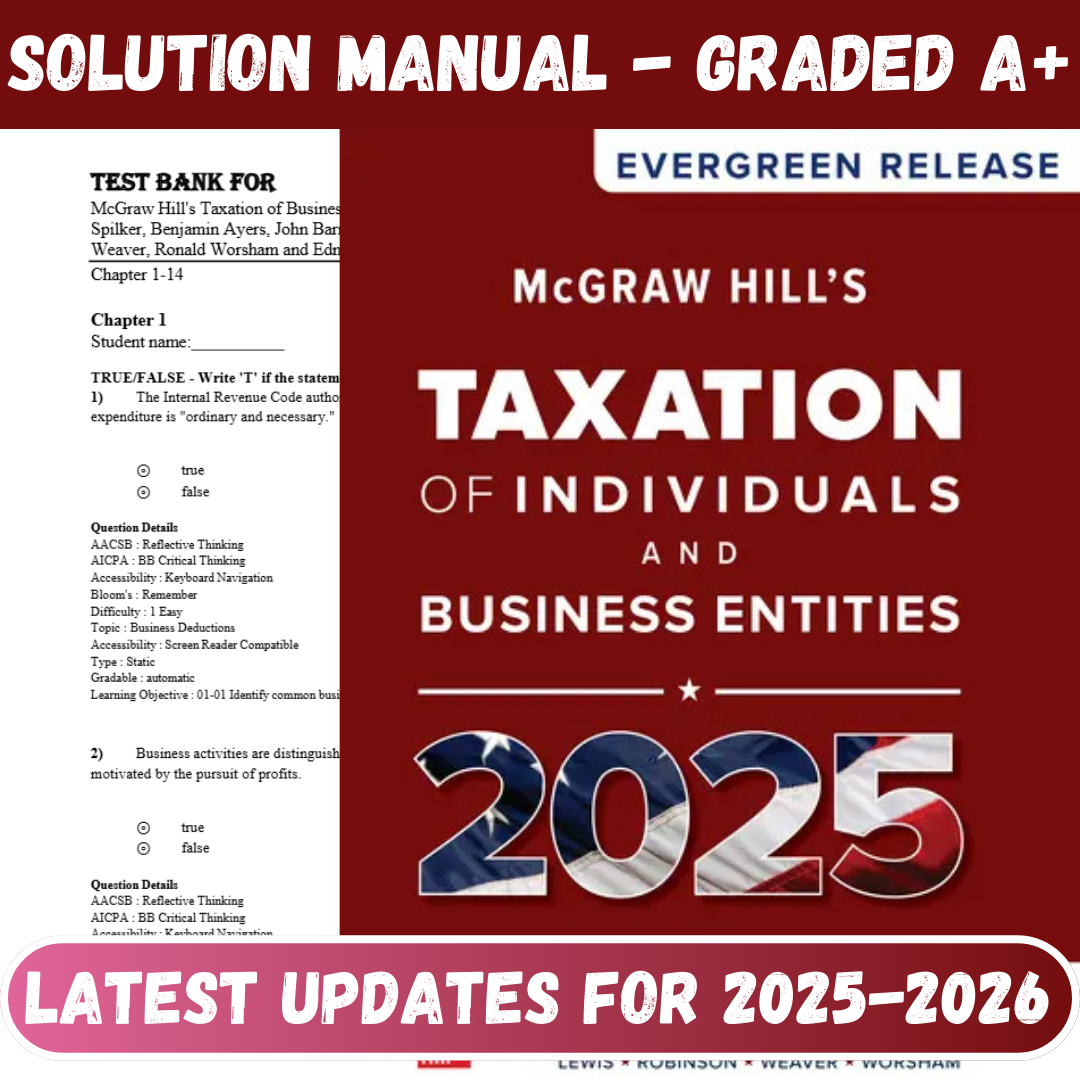 McGraw-Hill's Taxation of Individuals and Business Entities 2025 Edition By Spilker