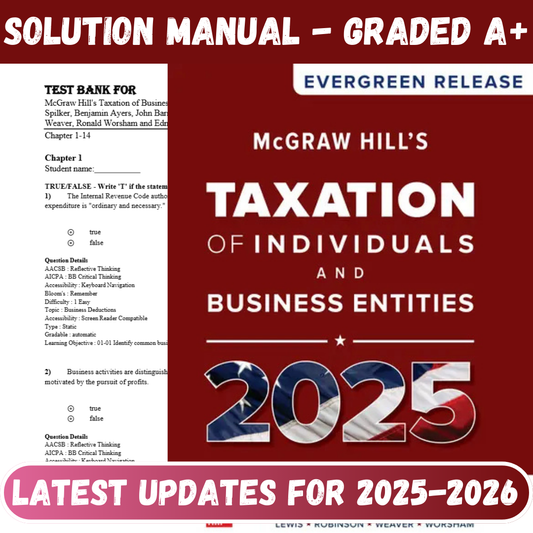 McGraw-Hill's Taxation of Individuals and Business Entities 2025 Edition By Spilker