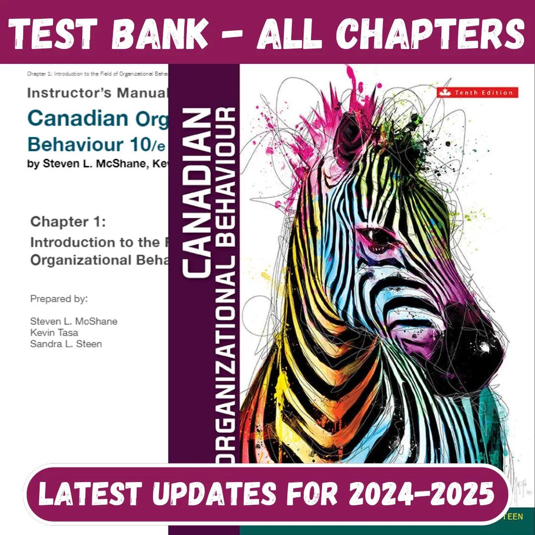 Canadian Organizational Behaviour 10th edition by Steven McShane